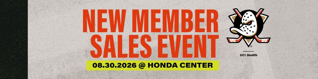 Anaheim Ducks New Member Sales Event: Secure your 2026–27 Ducks season tickets and enjoy great benefits