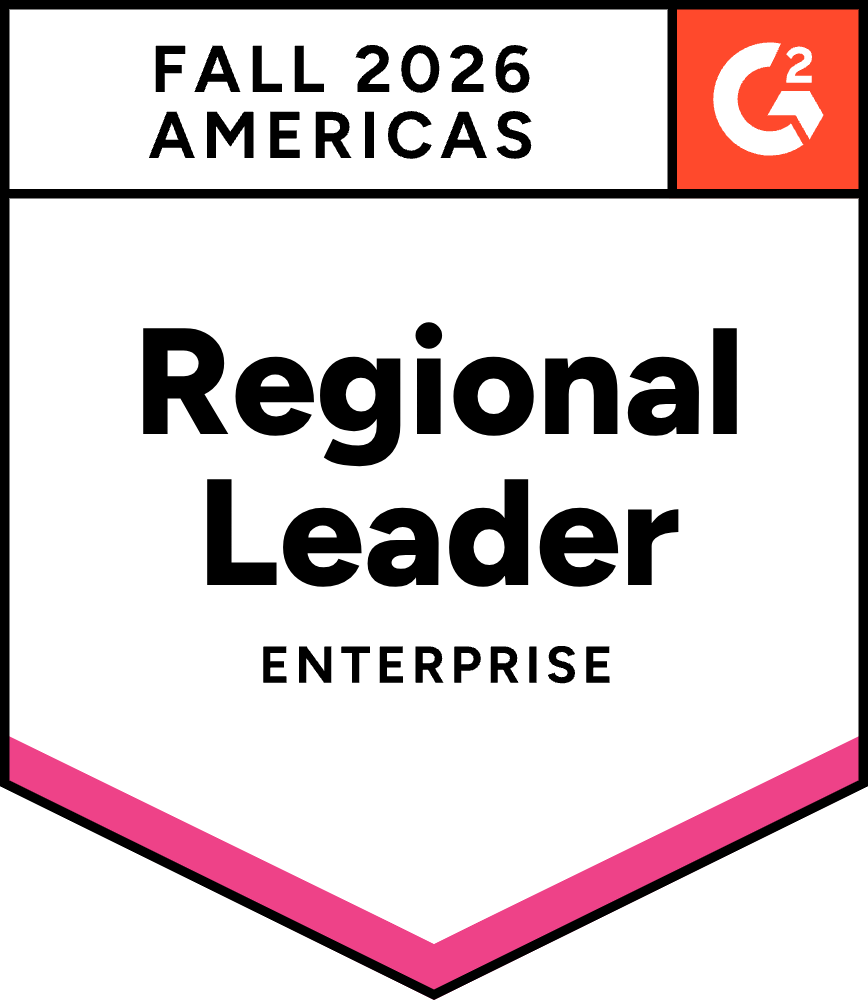 G2 Fall 2026 Regional Leader Americas Enterprise badge