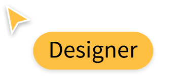 Yellow cursor icon labeled 'designer'