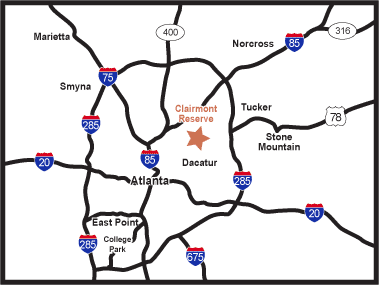 Map of Atlanta, Georgia