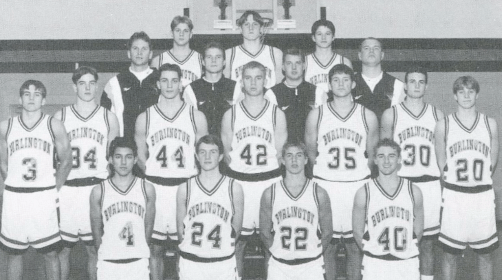 Archive photograph from the 1995 blizzard game