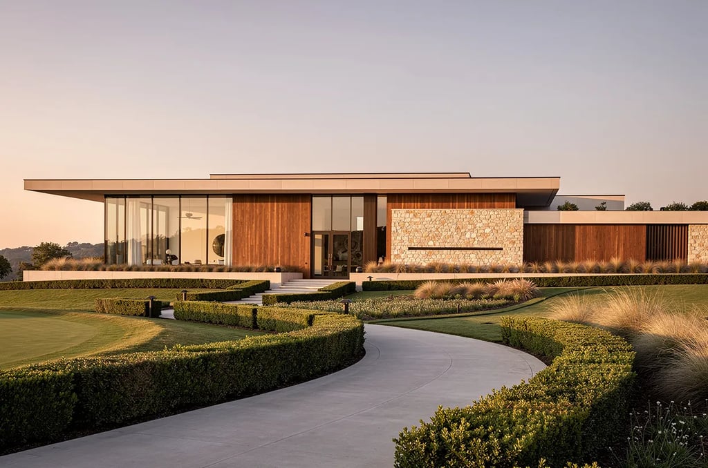 Luxury golf clubhouse architecture