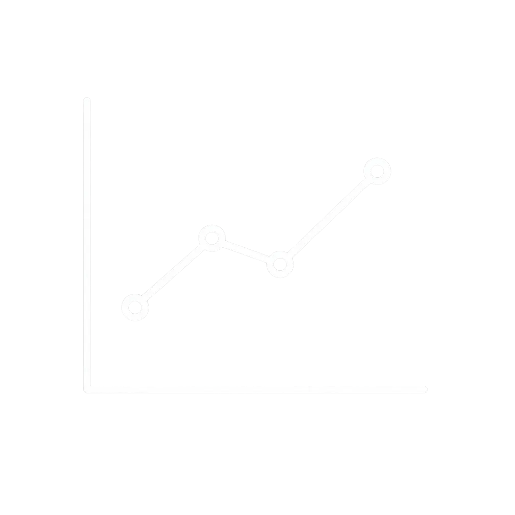 Line graph vector icon