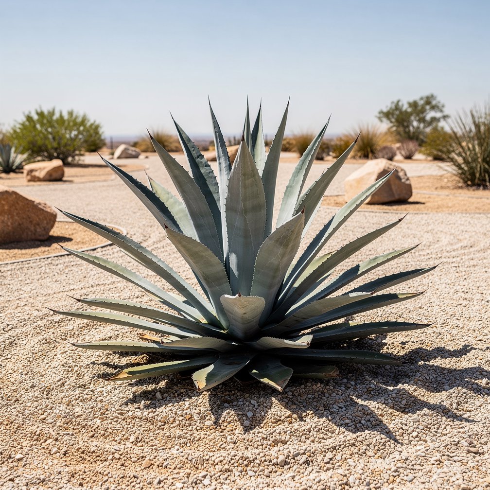 Agave in a gravel garden