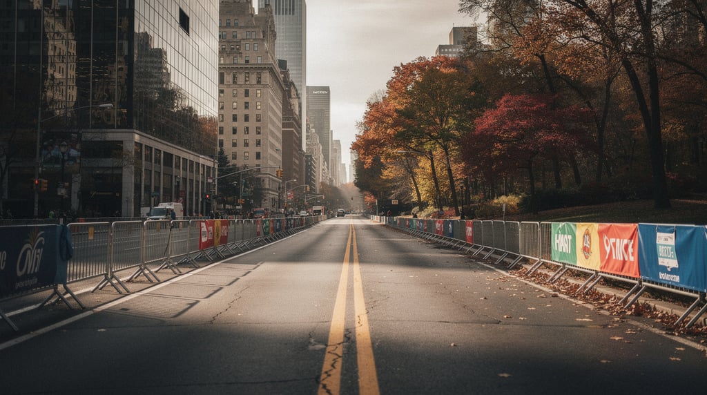 Empty Central Park South course