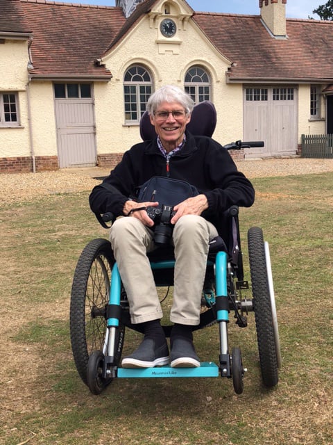 Neal at Sutton Hoo, Suffolk.
