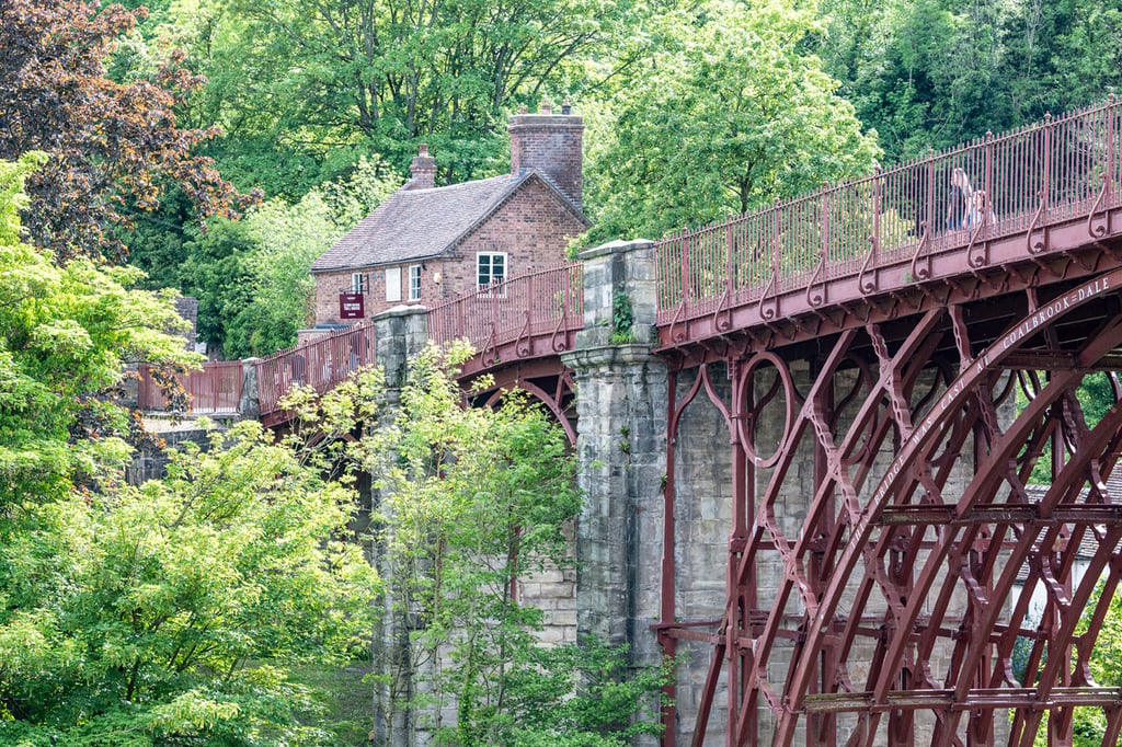 View of the Tollhouse from across the Iron Bridge.