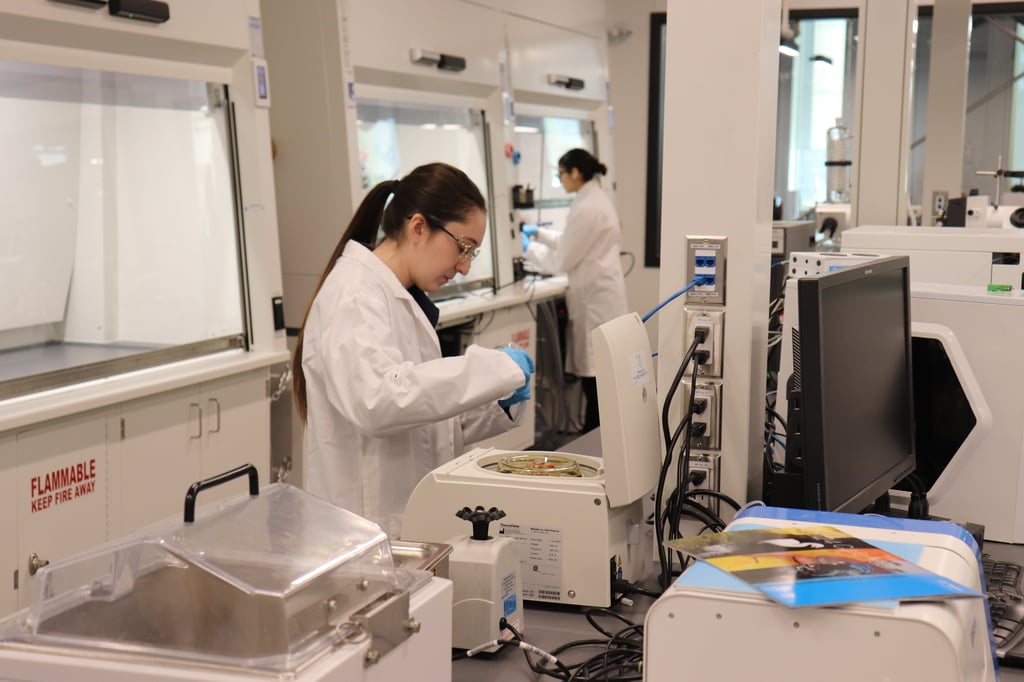 CT Murphy, the founder of Cellect, is seen working in their laboratory.